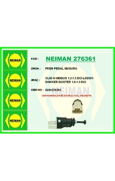 Bescher Fren Pedal Müşürü Renault Clıo Iıı 05 12 Clıo Iv 12 Captur I 12 Kangoo 05 Laguna Iı 01 07 Dacıa L Ogan I-ıı 06 18 Sandero I-ıı 08 18 Duster I-ıı 10 21 Opel Vivaro B 06 14 4 Fişli Neıman 276361 8200276361 Bescher Fren Pedal Müşürü Renault Clıo Iıı 05 12 Clıo Iv 12 Captur I 12 Kangoo 05 Laguna Iı 01 07 Dacıa L Ogan I-ıı 06 18 Sandero I-ıı 08 18 Duster I-ıı 10 21 Opel Vivaro B 06 14 4 Fişli Neıman 276361 8200276361