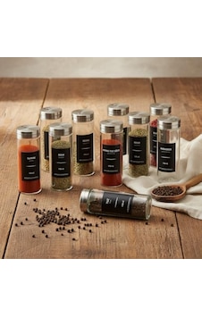 12 Li Metal Kapaklı Cam Baharatlık Seti, 80ml, 110ml Ve 170ml Boyut Seçenekli, Etiket Hediyeli Silindir Baharat Takımı, Modern Mutfak Düzenleyici Kavanoz Seti 170ml- 12 Adet 12 Li Metal Kapaklı Cam Baharatlık Seti, 80ml, 110ml Ve 170ml Boyut Seçenekli, Etiket Hediyeli Silindir Baharat Takımı, Modern Mutfak Düzenleyici Kavanoz Seti 170ml- 12 Adet