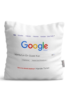 Kişiye Özel Google Şehrin En Güzel Kızı Saten Yastık - 1 Kişiye Özel Google Şehrin En Güzel Kızı Saten Yastık - 1
