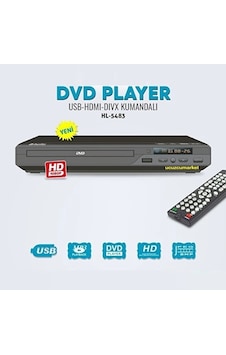 Dvd Player Usb-hdmı Kumandalı Hd Dvd/dıvx Player