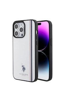 Apple iPhone Uyumlu 15 Pro Max Kılıf U.s. Polo Assn. Lisanslı Üç Renk Şerit Tasarımlı Baskı Logolu Beyaz Apple iPhone Uyumlu 15 Pro Max Kılıf U.s. Polo Assn. Lisanslı Üç Renk Şerit Tasarımlı Baskı Logolu Beyaz