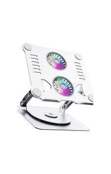 Metal Laptop Standı 360 Derece Dönebilir Rgb Çift Fanlı Premium Tablet Laptop Notebook Standı Metal Laptop Standı 360 Derece Dönebilir Rgb Çift Fanlı Premium Tablet Laptop Notebook Standı