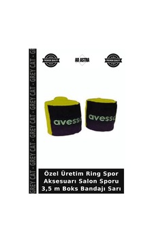 Özel Üretim Ring Spor Aksesuarı Salon Sporu 3,5 M Boks Bandajı Sarı Özel Üretim Ring Spor Aksesuarı Salon Sporu 3,5 M Boks Bandajı Sarı