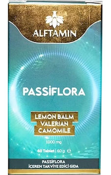 Alftamin Passiflora 1000 Mg 60 Kapsül Alftamin Passiflora 1000 Mg 60 Kapsül