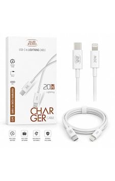 Sub Zero Cl95 Usb-c To Lightning 20w Hızlı Şarj Ve Data Kablosu 1 Metre Beyaz Sub Zero Cl95 Usb-c To Lightning 20w Hızlı Şarj Ve Data Kablosu 1 Metre Beyaz