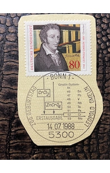 Almanya İlkgün Özel Damgalı Fragman Pul 200. Geburtstag Von Leopold Gmelin 1988 Bonn Almanya İlkgün Özel Damgalı Fragman Pul 200. Geburtstag Von Leopold Gmelin 1988 Bonn