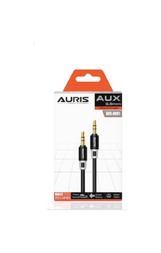 Auris Au01 Aux Kablosu 1 Metre 3.5Mm Jack Uyumlu 2 Plug Auris Au01 Aux Kablosu 1 Metre 3.5Mm Jack Uyumlu 2 Plug