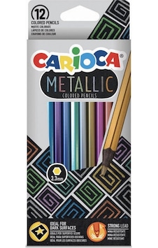 Carioca 12 Renk Metalik Kuru Boya Seti Diğer Carioca 12 Renk Metalik Kuru Boya Seti Diğer