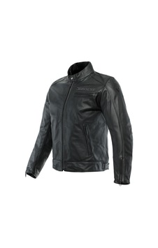 Dainese Zaurax Leather Motosiklet Montu Siyah