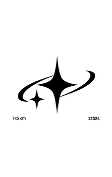 Airbrush Tattoo Yıldız Dönüşü Yapışkanlı Stencil Süsleme Ve Boyama Kalıbı