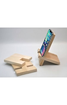 Doğal Ahşap Geçmeli Telefon Ve Tablet Standı - Masaüstü Tutucu 15x10 Cm Doğal Ahşap Geçmeli Telefon Ve Tablet Standı - Masaüstü Tutucu 15x10 Cm