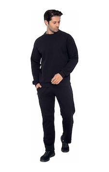 Crozwise Erkek Double Face Sweatshirt 6048-d Siyah Crozwise Erkek Double Face Sweatshirt 6048-d Siyah