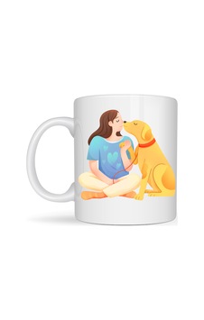 Hemengo Kadın Ve Köpek Figürlü Sevgi Temalı Porselen Kupa Model 78 Hayvanseverlere Özel Anlamlı Tasarım Kahv Diğer Hemengo Kadın Ve Köpek Figürlü Sevgi Temalı Porselen Kupa Model 78 Hayvanseverlere Özel Anlamlı Tasarım Kahv Diğer