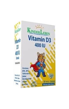 Kinderleben Vitamin D3 400 IU Damla 20 ML Kinderleben Vitamin D3 400 IU Damla 20 ML
