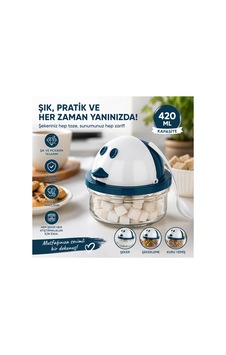 Emilahome Cam Şekerlik 420 Ml Lacivert - 869199328 Lacivert