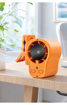 Hadron T511 Şarjlı Klipsli Mini El Fanı Dijital Göstergeli
