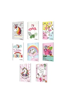 Çınar Little Dream Not Defteri A6 60 Yaprak Çizgili Spiralli - 2 Adet Çok Renkli Çınar Little Dream Not Defteri A6 60 Yaprak Çizgili Spiralli - 2 Adet Çok Renkli