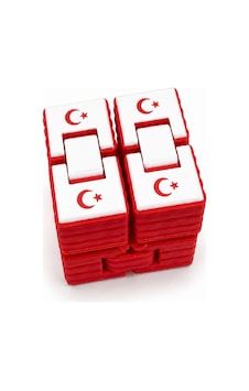 Renkli Sonsuzluk Küpü Kırmızı 40x40mm Renkli Sonsuzluk Küpü Kırmızı 40x40mm