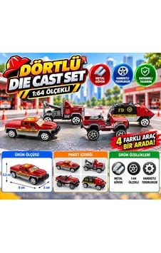Storeşahin 4'lü İtfaiye Seti Shn0720 Storeşahin 4'lü İtfaiye Seti Shn0720