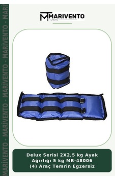 Delux Serisi 2x2,5 Kg Ayak Ağırlığı 5 Kg Mb-48006 4 Araç Temrin Egzersiz Belirtilmemiş Delux Serisi 2x2,5 Kg Ayak Ağırlığı 5 Kg Mb-48006 4 Araç Temrin Egzersiz Belirtilmemiş