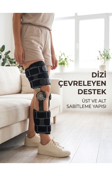 Atyticaret Ayarlanabilir Açı Kontrollü Dizlik Yan Destekli Menteşeli Diz Sabitleme Aparatı Diğer