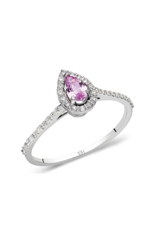 Siramücevherat Pembe Safir Yüzük - Beyaz Altın Siramücevherat Pembe Safir Yüzük - Beyaz Altın