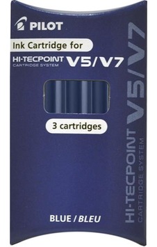 Pilot V5-v7 3 Adet Yedek Kartuş - Mavi Pilot V5-v7 3 Adet Yedek Kartuş - Mavi