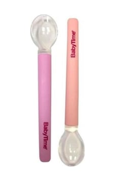 Babytime Ikili Mama Kaşığı - Pembe