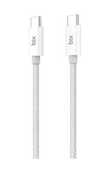 Bix T2cc 60w Pvc Örgülü Type-c To Type-c Hızlı Şarj Ve Data Kablosu 1 Metre Gri Bix T2cc 60w Pvc Örgülü Type-c To Type-c Hızlı Şarj Ve Data Kablosu 1 Metre Gri