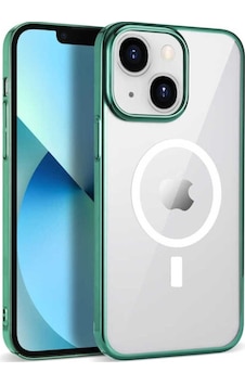 Apple Uyumlu iPhone 14 Plus Kılıf Zore Wireless Şarj Özellikli Pixel M-safe Kapak Koyu Yeşil Apple Uyumlu iPhone 14 Plus Kılıf Zore Wireless Şarj Özellikli Pixel M-safe Kapak Koyu Yeşil