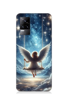 Vivo V21e Uyumlu Yıldızlarla Salıncakta Melek Desenli Silikon Kılıf Çok Renkli Vivo V21e Uyumlu Yıldızlarla Salıncakta Melek Desenli Silikon Kılıf Çok Renkli