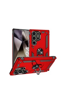 Galaxy S24 Ultra Kılıf Zore Vega Kapak Kırmızı Galaxy S24 Ultra Kılıf Zore Vega Kapak Kırmızı