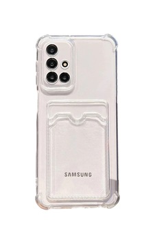 Samsung Samsung Uyumlu Galaxy A71 Kapak Kamera Korumalı Kartlıklı Darbe Emici Özellikli Şeffaf Silikon Kılıf Samsung Samsung Uyumlu Galaxy A71 Kapak Kamera Korumalı Kartlıklı Darbe Emici Özellikli Şeffaf Silikon Kılıf
