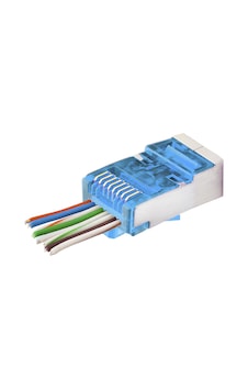 Cat6e Ez Rj45 Metal Konnektör 100 Adet Plastik Kutu - Mavi Nd2420 Şeffaf Cat6e Ez Rj45 Metal Konnektör 100 Adet Plastik Kutu - Mavi Nd2420 Şeffaf