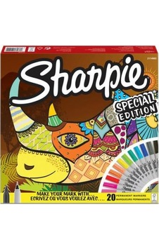 Sharpie Fine Permanent Markör 20Li Karışık Kutu Gergedan