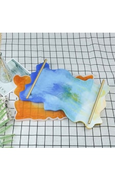 Epoksi Silikon Dalgalı Tepsi Kalıbı Dikdörtgen 40X24.2 Cm Epoksi Silikon Dalgalı Tepsi Kalıbı Dikdörtgen 40X24.2 Cm