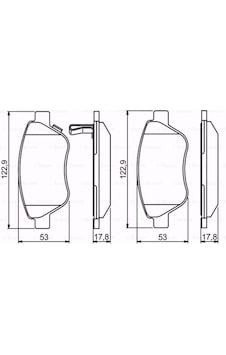 Opel Corsa D 1.4 2006-2014 Bosch Ön Fren Balatası Opel Corsa D 1.4 2006-2014 Bosch Ön Fren Balatası