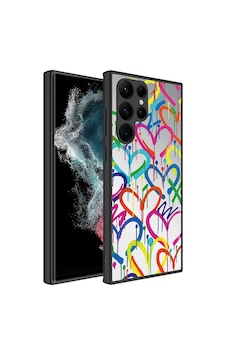 Galaxy S23 Ultra Uyumlu Aynalı Desenli Kamera Korumalı Parlak Zore Mirror Kılıf-kalp Kalp Galaxy S23 Ultra Uyumlu Aynalı Desenli Kamera Korumalı Parlak Zore Mirror Kılıf-kalp Kalp