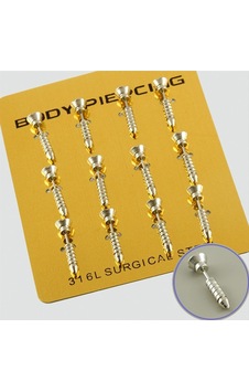 Zenviac456 Vidalı Çelik Piercing 1 Adet Zenviac45678 Gümüş Rengi Zenviac456 Vidalı Çelik Piercing 1 Adet Zenviac45678 Gümüş Rengi