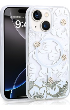Apple Uyumlu iPhone 15 Kılıf Sıvılı Simli Baskılı Şeffaf Arka Yüzey Zore Mossa Silikon Kapak Gri Apple Uyumlu iPhone 15 Kılıf Sıvılı Simli Baskılı Şeffaf Arka Yüzey Zore Mossa Silikon Kapak Gri