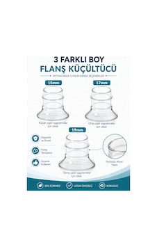 Babyhope Göğüs Pompası Kalkanı Silikon Flanş Küçültücü 15-17-19 Mm 3'lü Set Babyhope Göğüs Pompası Kalkanı Silikon Flanş Küçültücü 15-17-19 Mm 3'lü Set