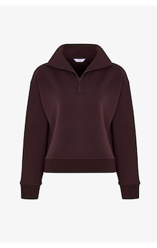 Penti Koyu Bordo Yarım Fermuarlı Şardonlu Sweatshirt Penti Koyu Bordo Yarım Fermuarlı Şardonlu Sweatshirt