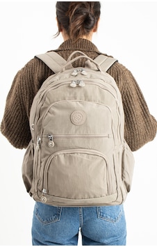 Ss 3013 Unisex Suya Dayanıklı Krinkıl Kumaş Çok Gözlü Orta Boy Laptop Okul Ve Sırt Çantası Kum Ss 3013 Unisex Suya Dayanıklı Krinkıl Kumaş Çok Gözlü Orta Boy Laptop Okul Ve Sırt Çantası Kum