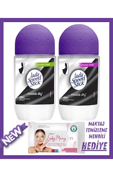 Lady Speed Stick Roll-on Shower Fresh + Powder Fresh 50 Ml X 2 Ad - En Sevilen İkili Ve Hediyeli