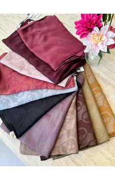 Zeylin Noura Scarf Pırlanta Orin Şal Vizon