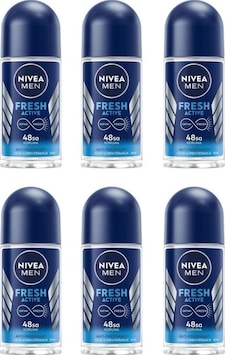Nivea Deo Roll-on Men Mini Fresh Active 25 Ml 6 Adet Nivea Deo Roll-on Men Mini Fresh Active 25 Ml 6 Adet