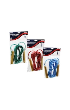 Ahşap Saplı Pvc Atlama İpi Renkli 5mt 5517