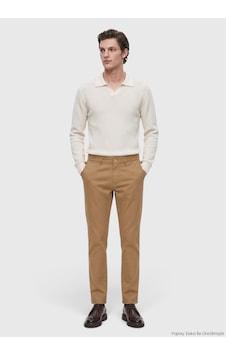 Ramsey Tarçın Düz Dokuma Regular Fit Casual Yün Karışımlı Pantolon Ramsey Tarçın Düz Dokuma Regular Fit Casual Yün Karışımlı Pantolon