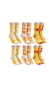 Womanandkids Wak Unisex Batik Desenli Çorap 6'lı Set Pamuklu Renkli Uzun Soket Dikişsiz Nefes Alan Günlük Spor Çorabı Çok Renkli Womanandkids Wak Unisex Batik Desenli Çorap 6'lı Set Pamuklu Renkli Uzun Soket Dikişsiz Nefes Alan Günlük Spor Çorabı Çok Renkli