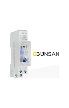 Günsan Mekanik Zaman Saati 100 Saat Rezervli, 24 Saatlik Otomat Tipi 220 240v Ac / 230v